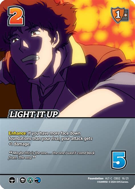 Light It Up Alternate Art Challenger Series Cowboy Bebop And