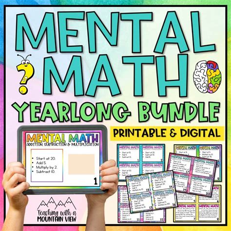 Mental Math Task Cards Teaching With A Mountain View