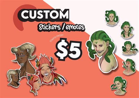 Custom character stickers! Stickers, Labels & Tags Stickers Paper etna ...