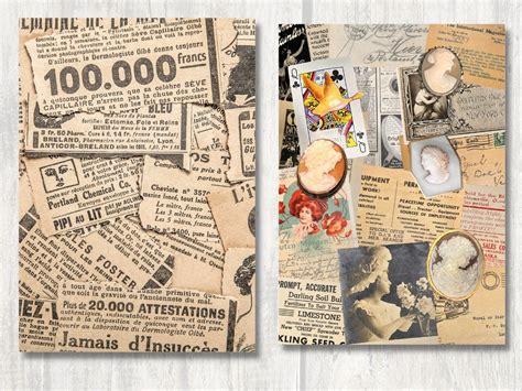 Vintage Ephemera Printable Collection Instant Download - Etsy