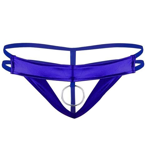 String Homme G string Sous vêtement Sexy Lingerie Slip Ficelle Ouvert Poche Pénis Trou Plaisir