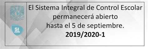 El Sistema Integral de Control Escolar permanecerá abierto hasta el 5