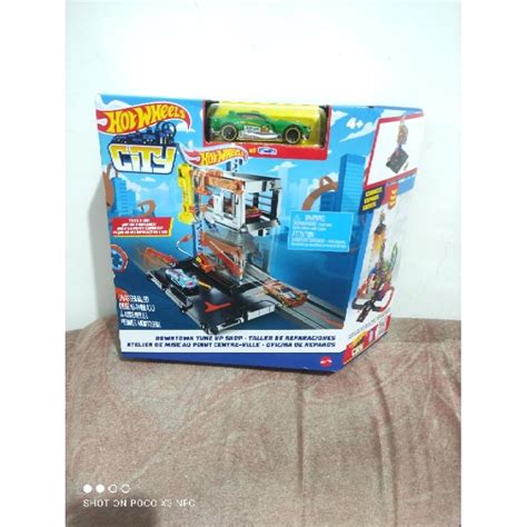 Jual Hot Wheels City Downtown Car Park Playset Shopee Indonesia