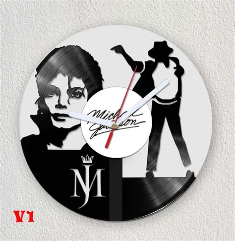 Michael Jackson Exclusive Wall Clock Made Of Vinyl Record Gift We Make