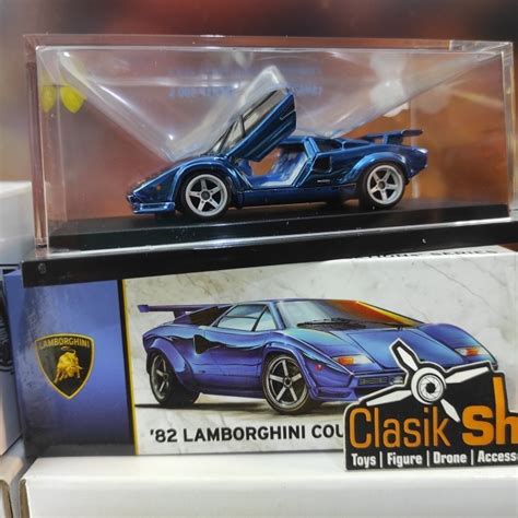 Hot Wheels Rlc Exclusive Lamborghini Countach Lp S Ice Blue Rcl Shopee Malaysia