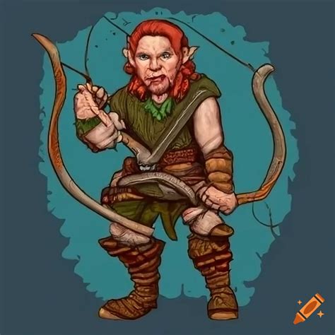 Dungeons Dragons Style Portrait Of Male Gnome Ranger Gnormen Baits