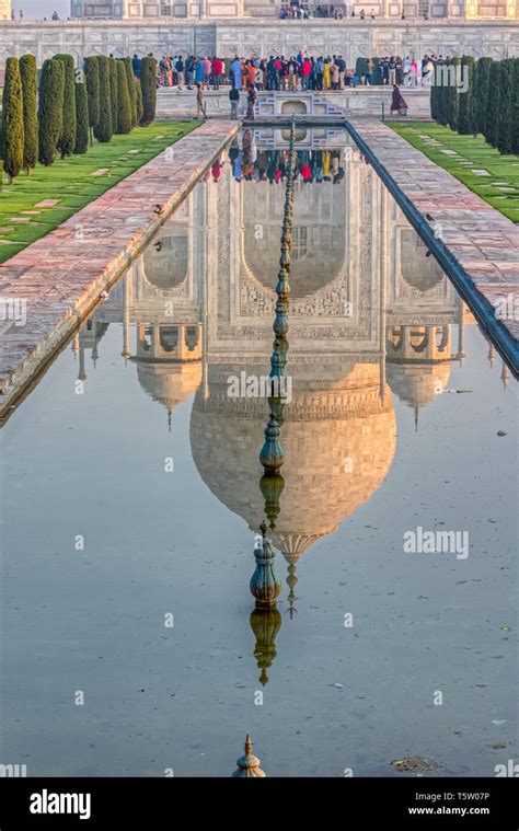 The Taj Mahal reflection, India Stock Photo - Alamy