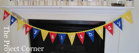 The Project Corner: Birthday Pennant Banner