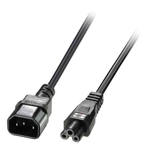 M Iec C To Iec C Cloverleaf Extension Cable From Lindy Uk