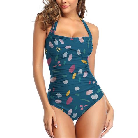 One Piece Bathing Suit For Women Tummy Control High Cut Ruched