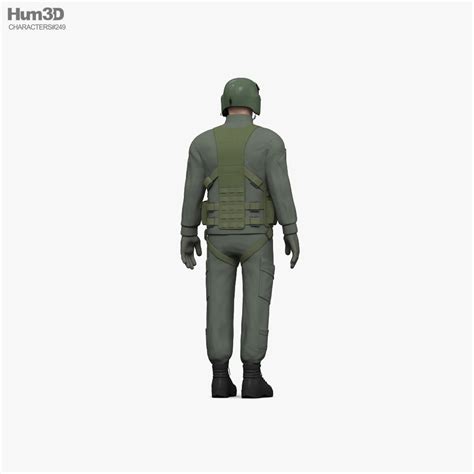 Helicopter Pilot 3D model - Download Character on 3DModels.org