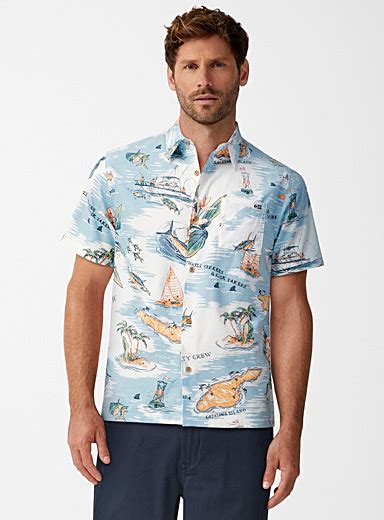 Deep Sea Fishing Shirt Salty Crew Shop Mens Patterned Shirts