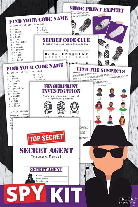 Spy Party Games And Printable Secret Agent Training Manual Frugal