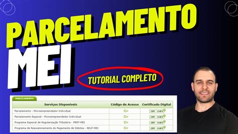 PARCELAMENTO PARA MEI Passo A Passo Como Fazer O Parcelamento