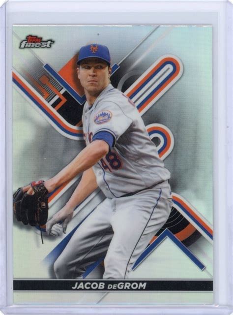 2022 Topps Finest Jacob DeGrom Refractor New York Mets EBay