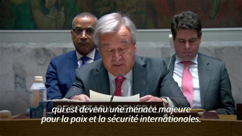 Gaza le rejet par Israël de la solution à deux Etats est inacceptable