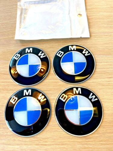 4PCS Genuine BMW Emblem Logo Badge Hub Wheel Rim Center Cap 65mm Set Of