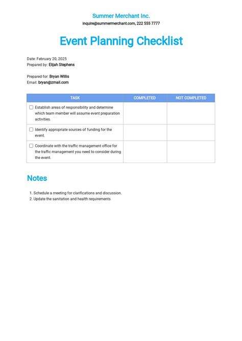 2022 Event Planning Checklist Template Fillable Printable Pdf Images