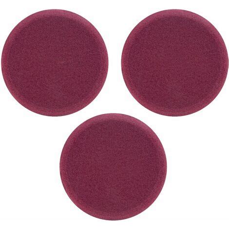 Disques De Polissage En Mousse Pour Polisseuses 150mm 3 Pcs Rouges