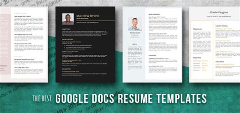 Free Google Drive Resume Templates - Free Samples , Examples & Format ...