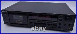 Vintage Sony Tc K Head Dual Capstan Cassette Deck Black