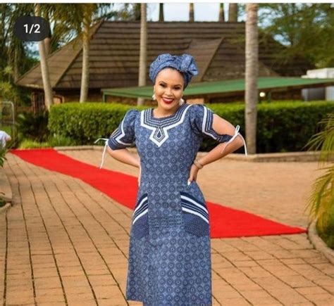 Traditional Shweshwe Dresses For Makoti Embrace The Rich South African