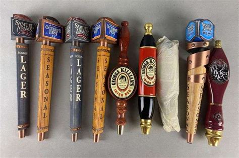 Group Of 9 Assorted Beer Tap Handles Matthew Bullock Auctioneers