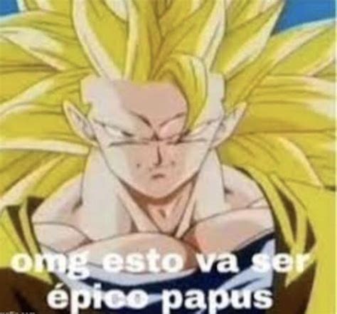 An Image Of Gohan With The Caption That Reads Long Esto Va Ser Epro Papuis