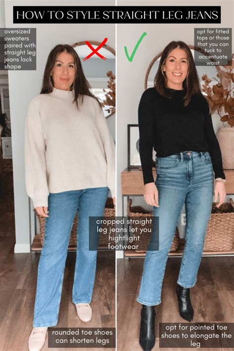 How To Style Straight Leg Jeans Outfits Bella Style Living