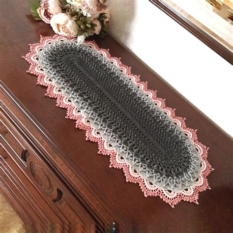 Oval Crochet Doily Highly Textured Crochet Lace Doilies Etsy