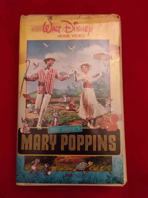 Libro Vhs Mary Poppins Walt Disney Home Video Prima Stampa Custodia In