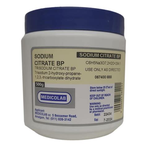 Sodium Citrate - MedicoLab