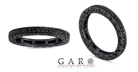 Black Diamond Wedding Bands - Jewelry By Garo | NYC