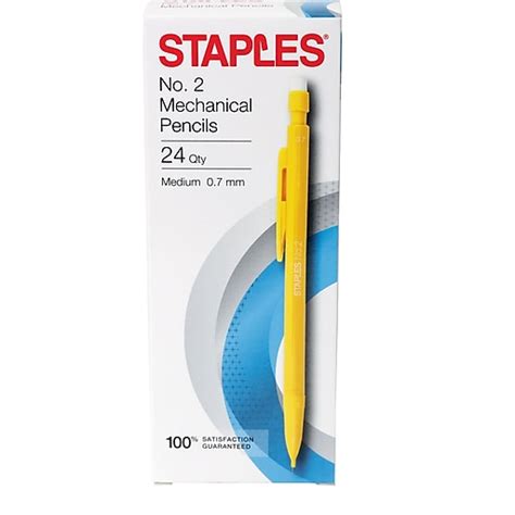 Staples Mechanical Pencil, 0.7mm, #2 Medium Lead, 2 Dozen (26930-CC ...