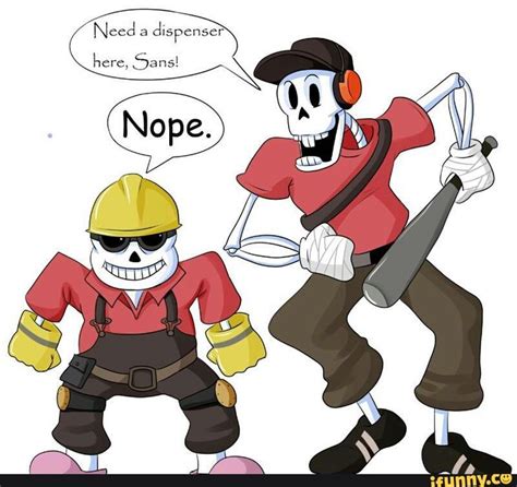 Undertale Fanart Tf2 Sans Papyrus Team Fortress Team Fortress 2