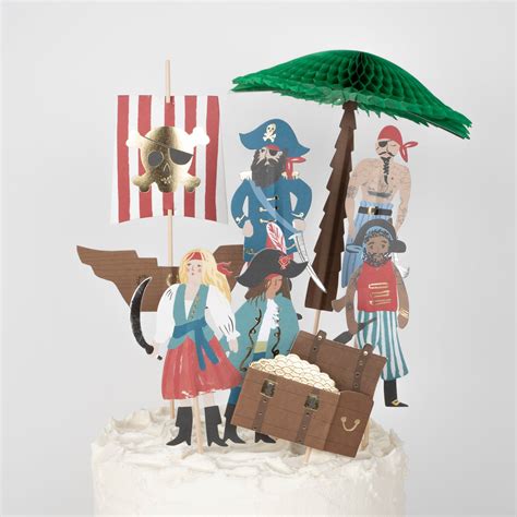 Pirates And Palm Tree Cake Toppers X 7 Palm Tree Cakes Pirate Themed