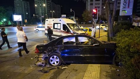 Başkent te trafik kazası 5 yaralı Son Dakika Haberleri