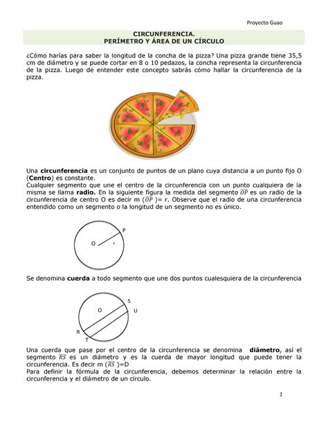 Como Hallar El Area Y El Perimetro De Una Circunferencia Company