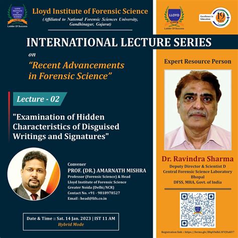 Event Lloyd Institute Of Forensic Science