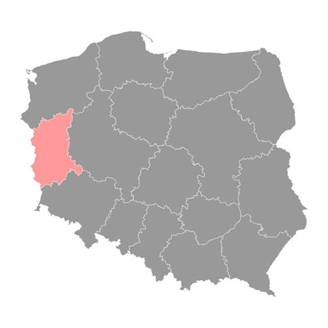 Premium Vector Lubusz Voivodeship Map Province Of Poland Vector