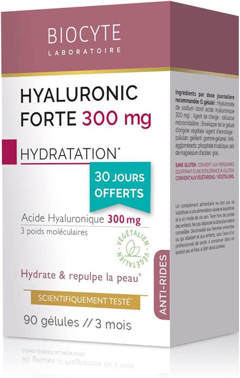 BIOCYTE Pack Hyaluronic Forte Complément Alimentaire Anti Âge