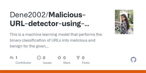 GitHub Dene2002 Malicious Detector Using Machine Learning Model