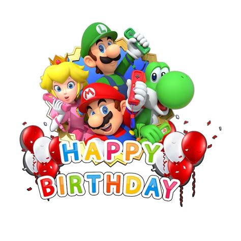 Mario Bro Svg Super Mario Happy Birthday Svg Queen Peech Inspire Uplift