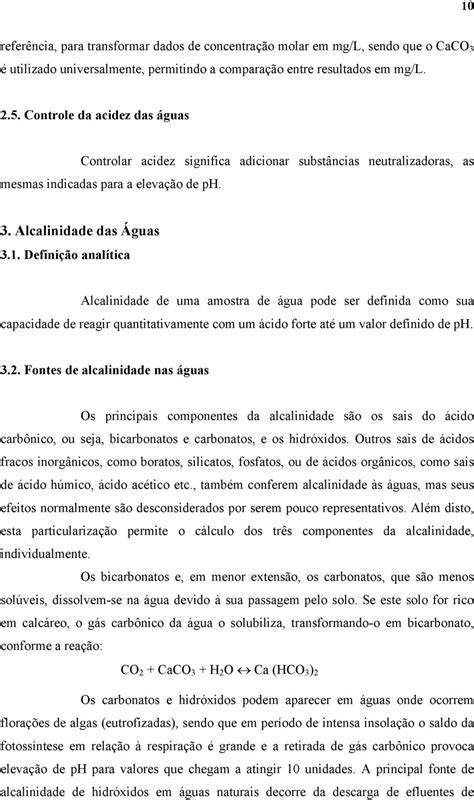 CURSO QUALIDADE DAS ÁGUAS E POLUIÇÃO ASPECTOS FÍSICO QUÍMICOS AULA 6