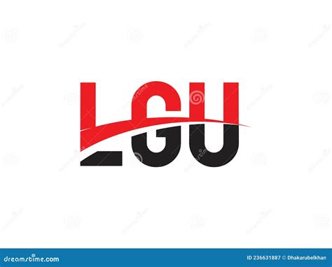 Lgu Letter Initial Logo Design Stock Vector Illustration Of Modern