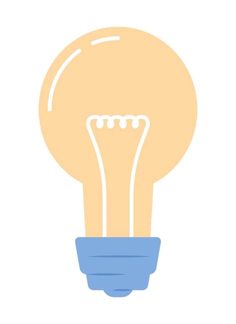 Incandescent light bulb semi flat color vector object. Energy efficient ...