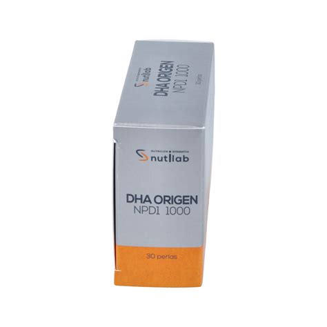 Comprar DHA ORIGEN NPD1 1000 Blister 30perlas De NUTILAB