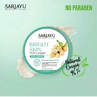 Jual Sariayu Bright Skin Putih Langsat Body Scrub G Shopee Indonesia