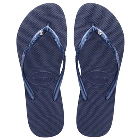 Havaianas 哈瓦仕 巴西人字拖 官方唯一授權 女款 單鑽藍 Havaianas官方唯一授權專賣店