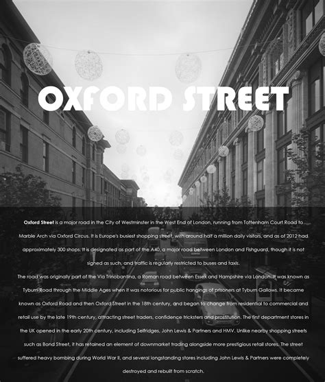 OXFORD STREET on Behance